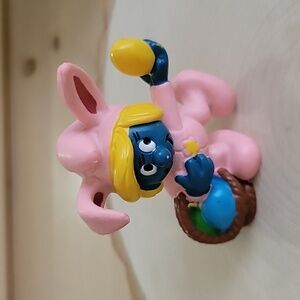 Smurf Bunny Suit Smurfette - 1982 Peyo Schleigh